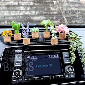 CAR AIR FRESHENER | Plant Vent Clip | Car Accessories | Car Oil Diffuser | Essential Oil Diffuser | Plant Lover Gift | Bridesmaid Gift