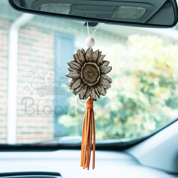 Sunflower rear 2024 view mirror charm