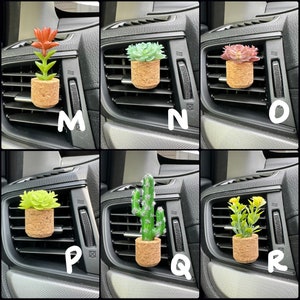 CAR AIR FRESHENER Plant Vent Clip Car Accessories Car Oil Diffuser Car Decor Car Essential Oil Diffuser Plant Lover Gift image 4