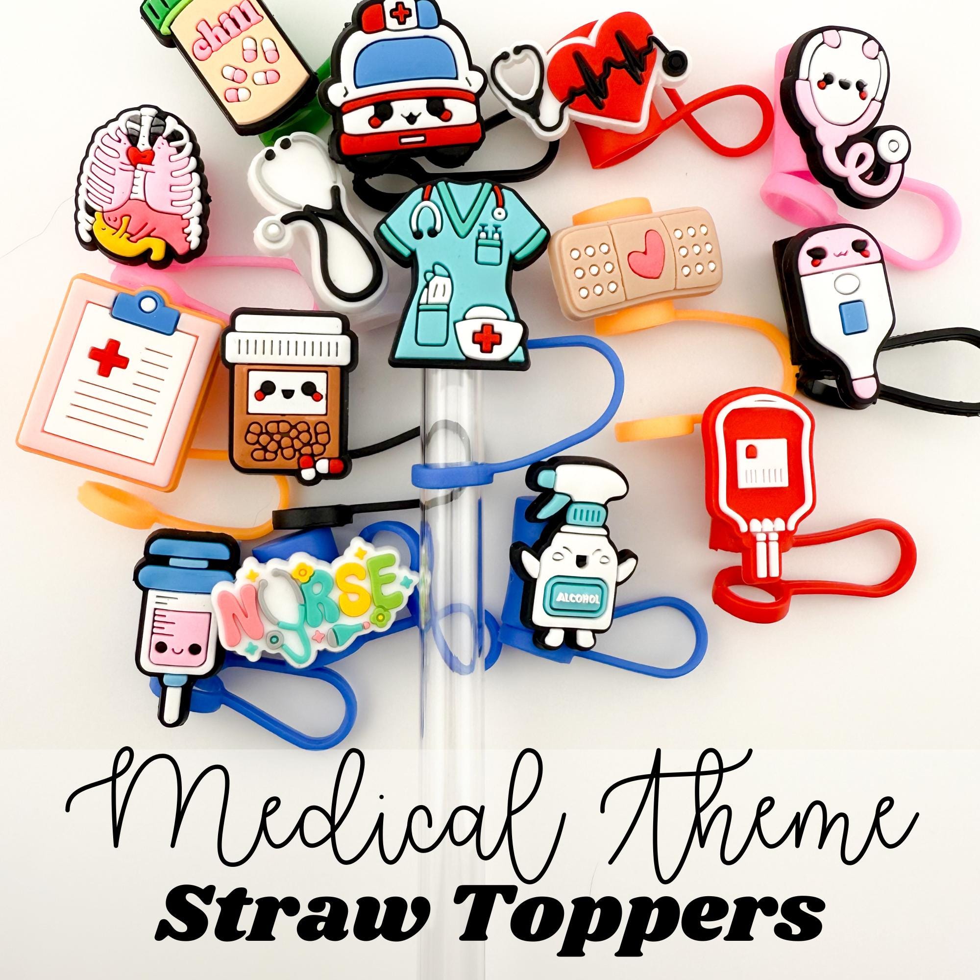 Straw Charms - Medical Straw Charms - Medical