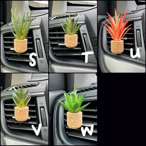 CAR AIR FRESHENER Plant Vent Clip Car Accessories Car Oil Diffuser Car Decor Car Essential Oil Diffuser Plant Lover Gift image 5