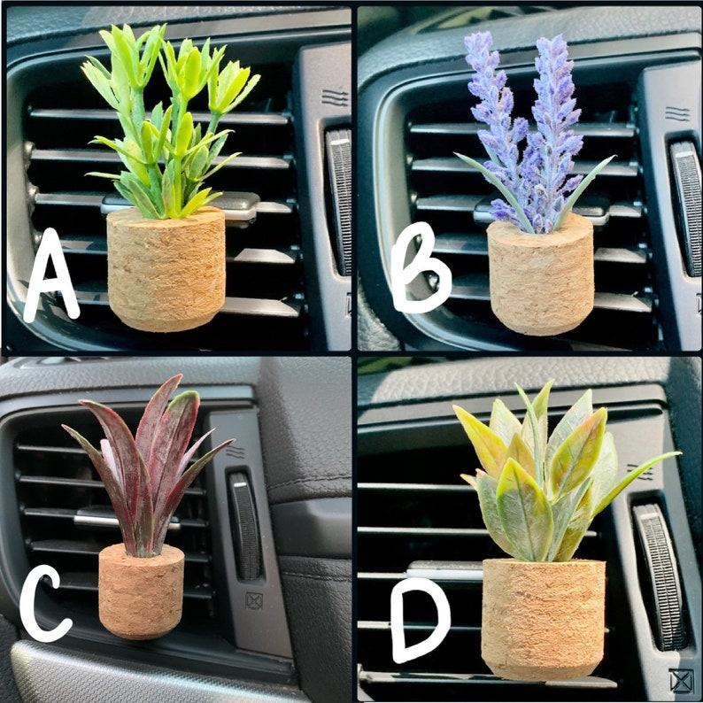 CAR AIR FRESHENER Plant Vent Clip Car Accessories Car Etsy