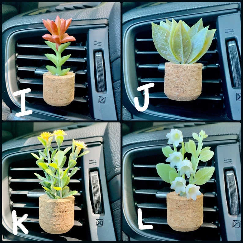 CAR AIR FRESHENER Plant Vent Clip Car Accessories Car Etsy