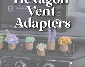 Hexagon Car Vent Clip Adapters | New Honda Vent Adapters | Honeycomb Vent Adapters