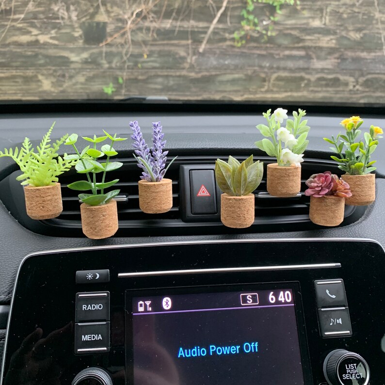 CAR AIR FRESHENER Plant Vent Clip Car Accessories Car Etsy