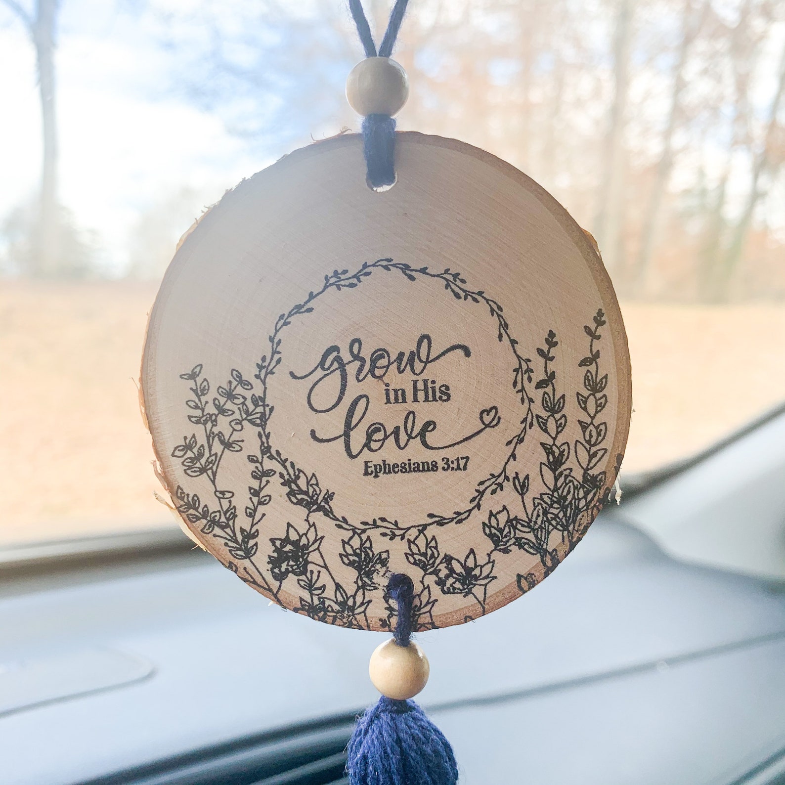 Christian Car Charm Christian Car Accessories Rear View Etsy