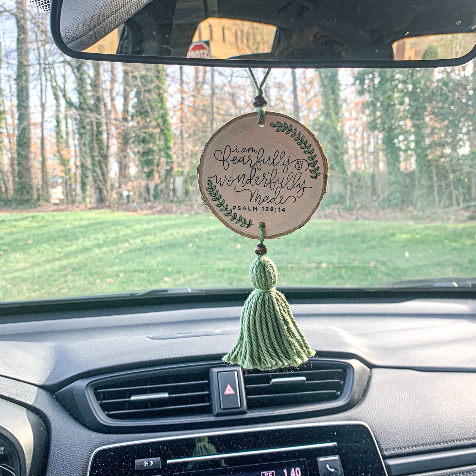 Christian Car Charm Christian Car Accessories Rear View Etsy