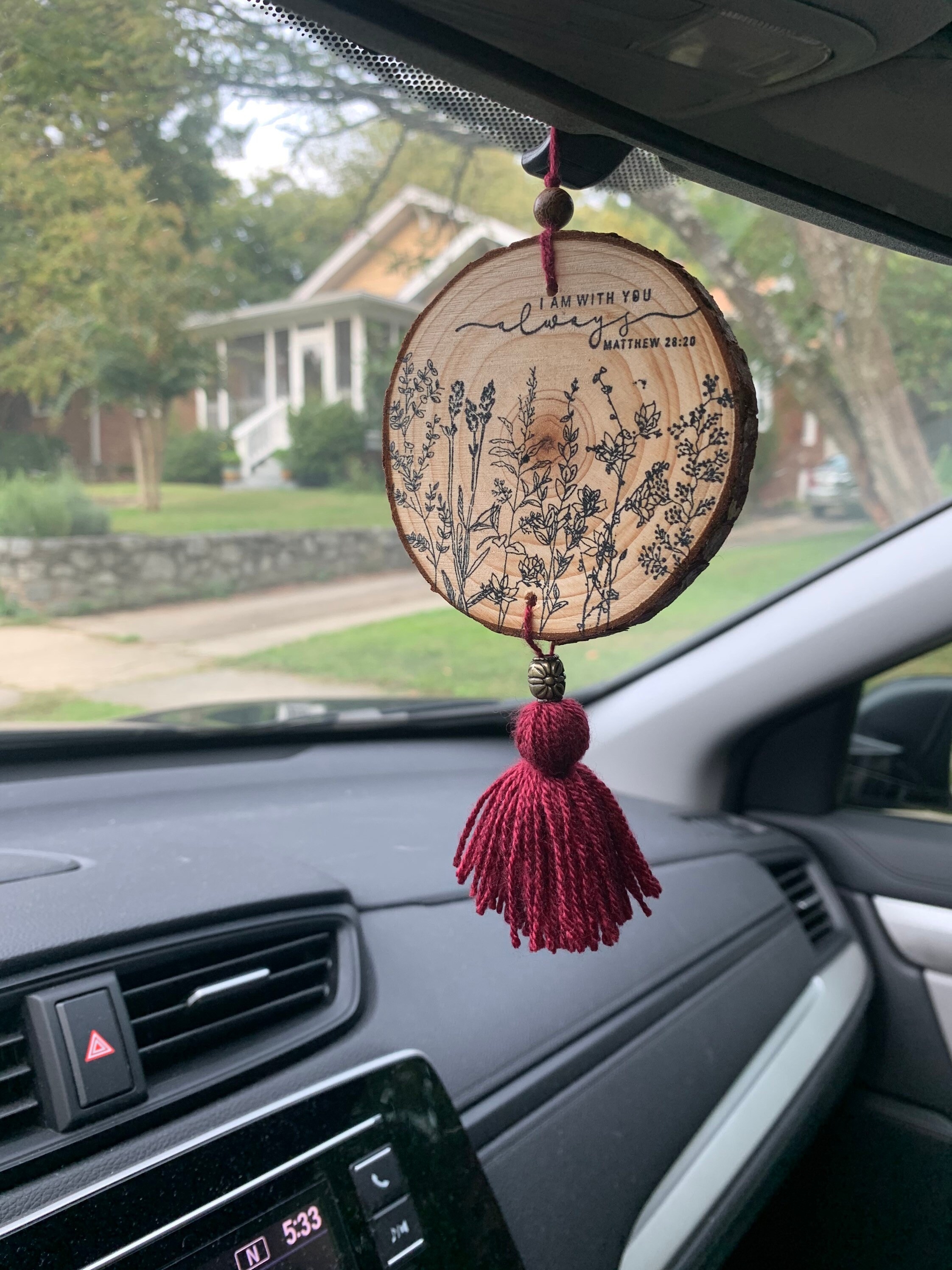 Christian Car Charm Rear View Mirror Hanging Cute Car Etsy