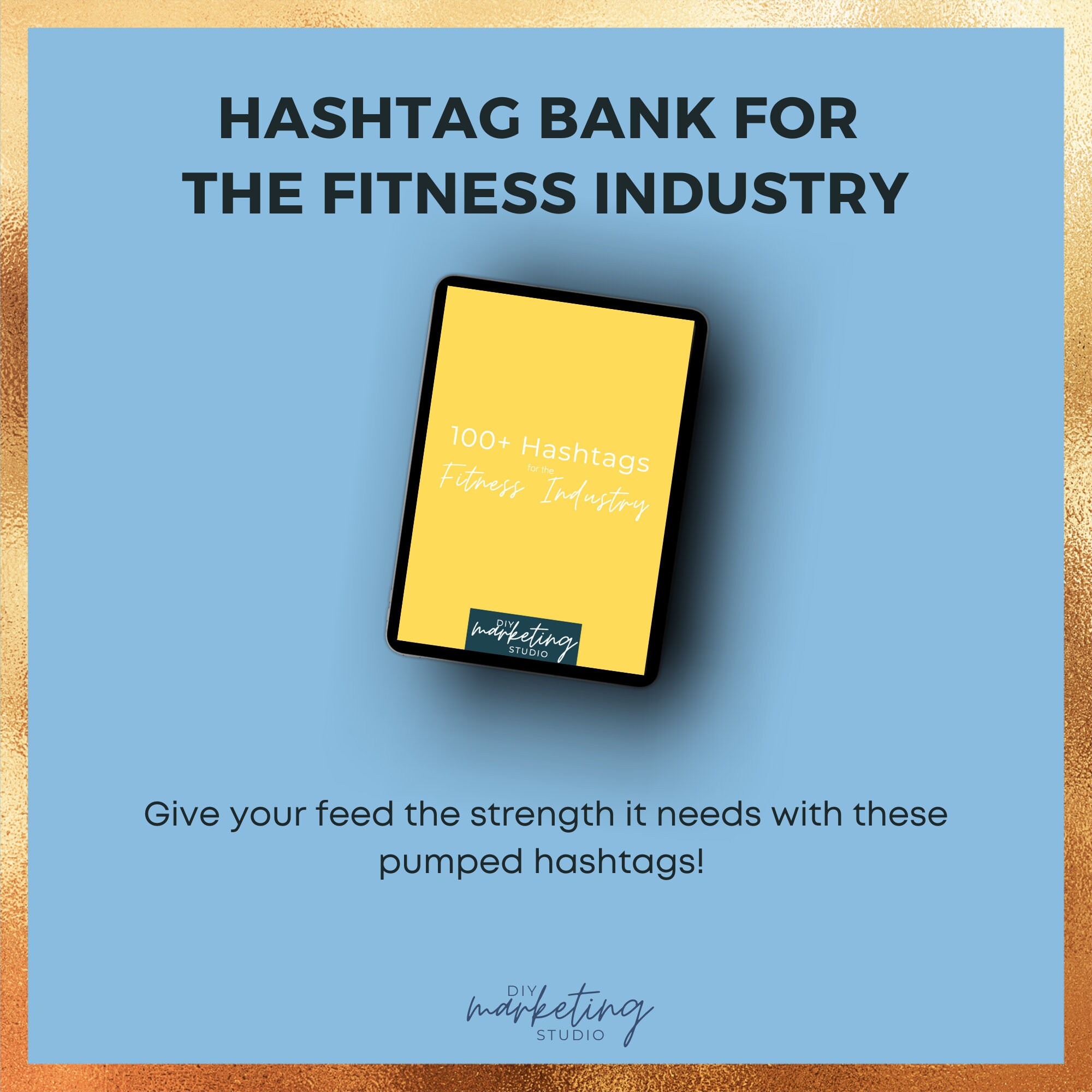 100 HASHTAGS for fitness bloggers personal trainers gyms & Etsy