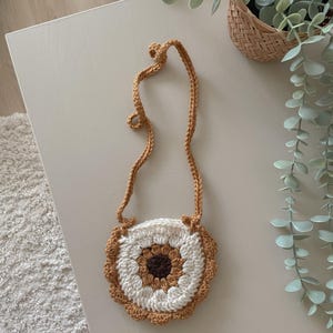 Porte-monnaie au crochet pour tout-petit - Tournesol