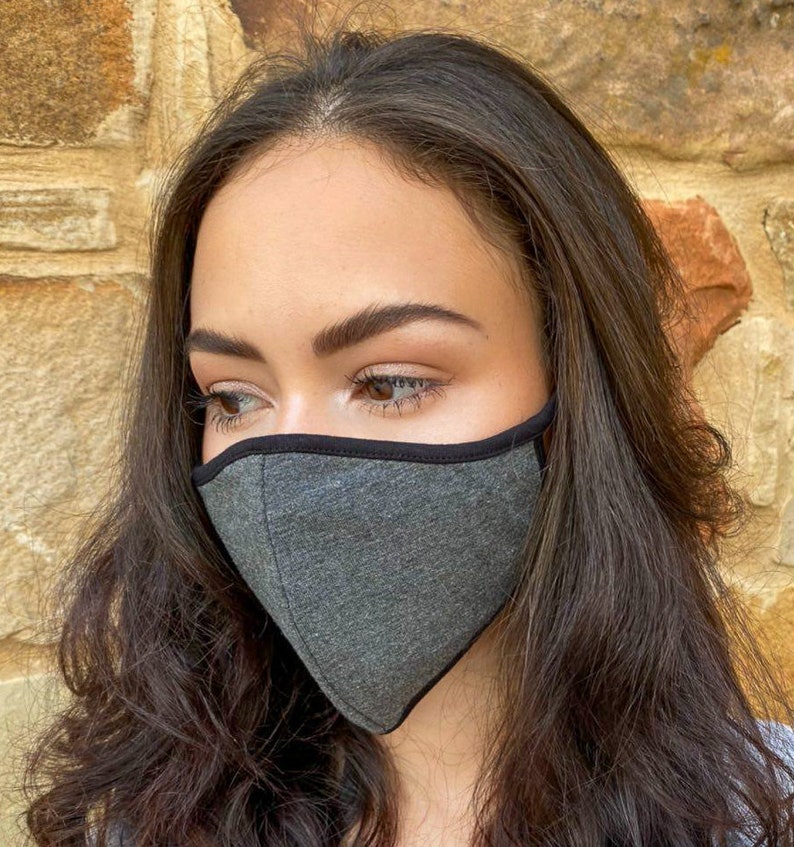 Grey face mask that can be worn by both men and women mask is Etsy