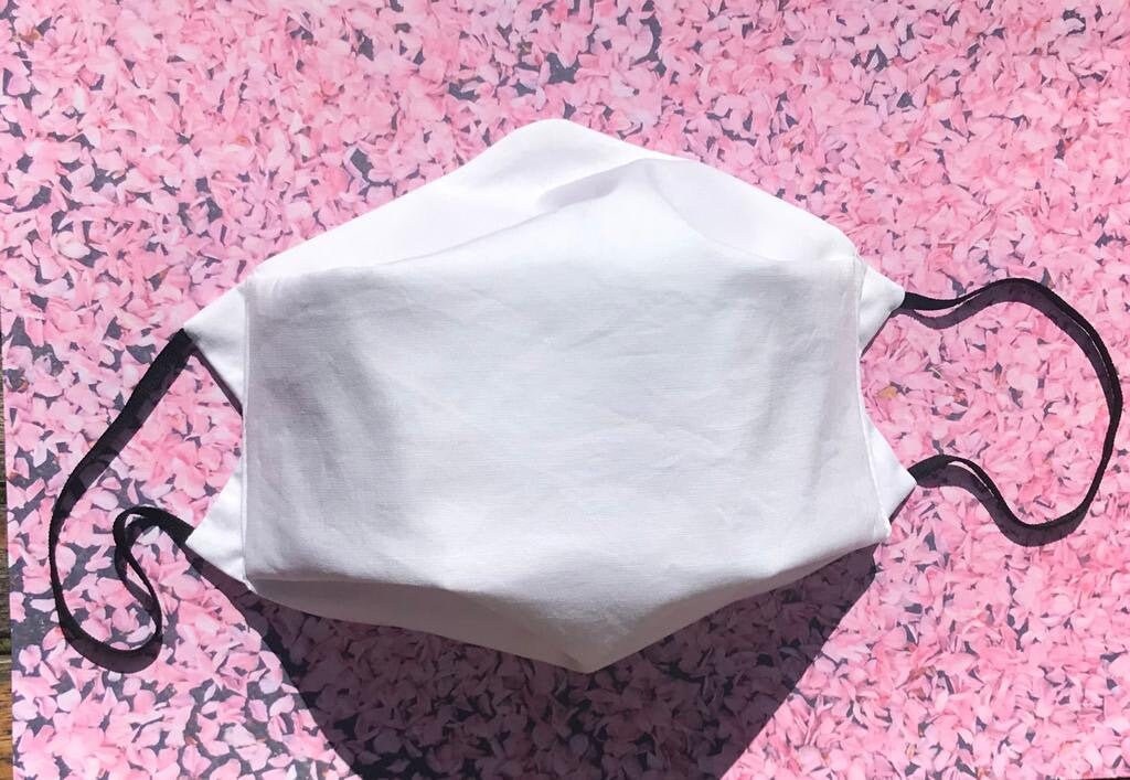 White Cotton Wash Mask Etsy