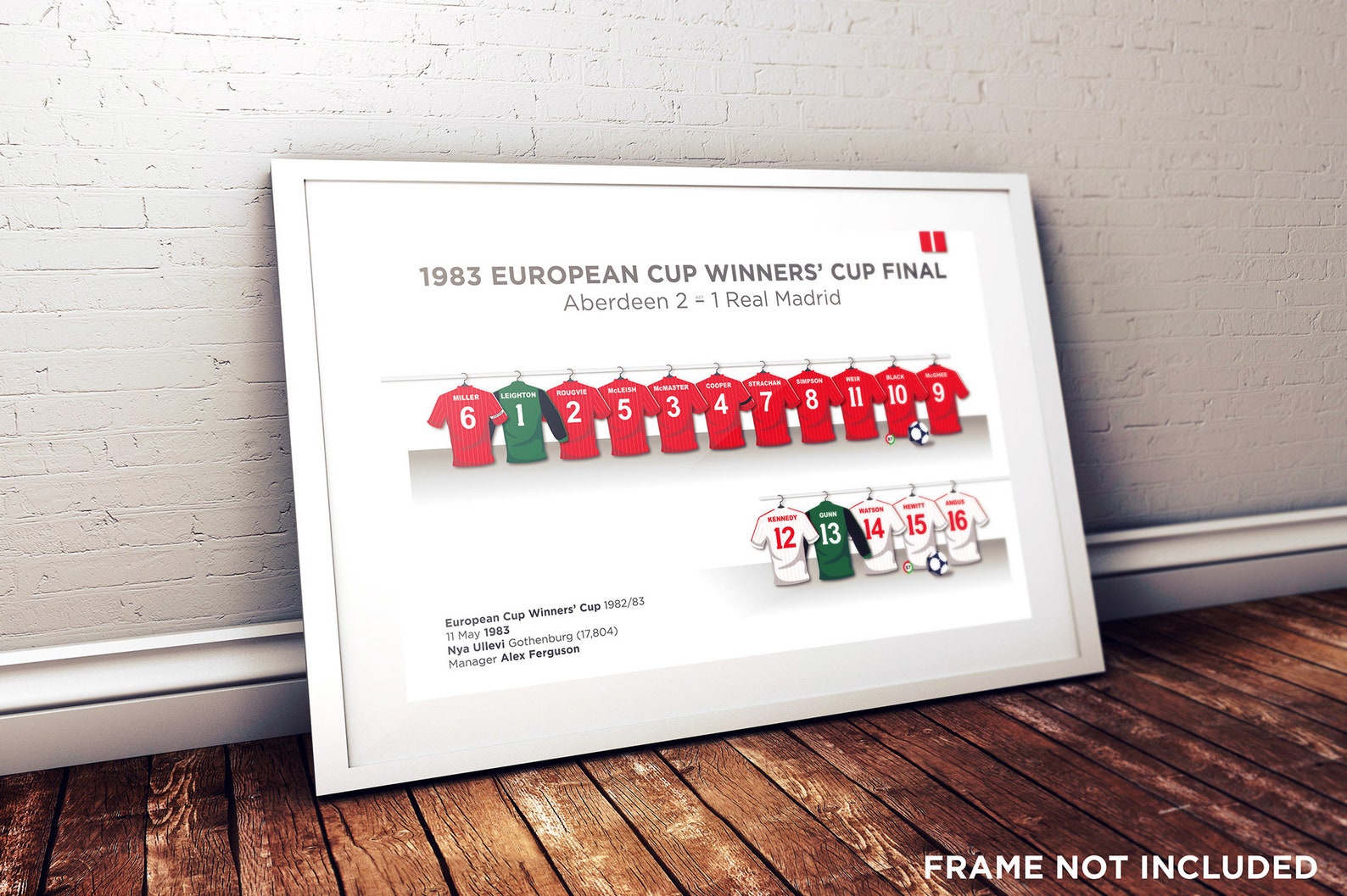 Aberdeen FC 1983 European Cup Winners Cup Final Print v Real Etsy