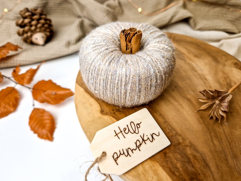 Autumn Pumpkin Home Decor Woolly Decorative Pumpkin Etsy UK