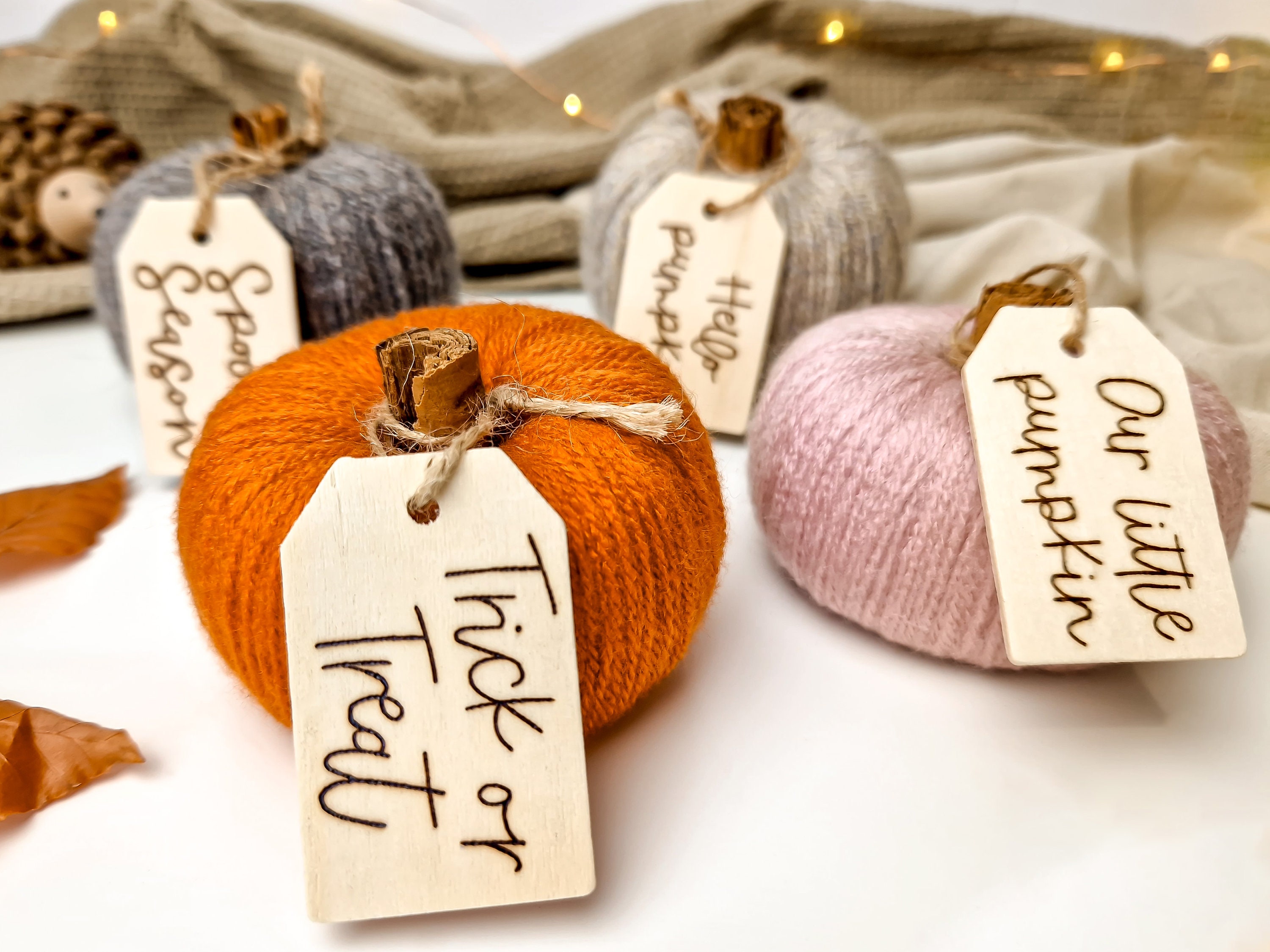 Autumn Pumpkin Home Decor Woolly Decorative Pumpkin Etsy UK