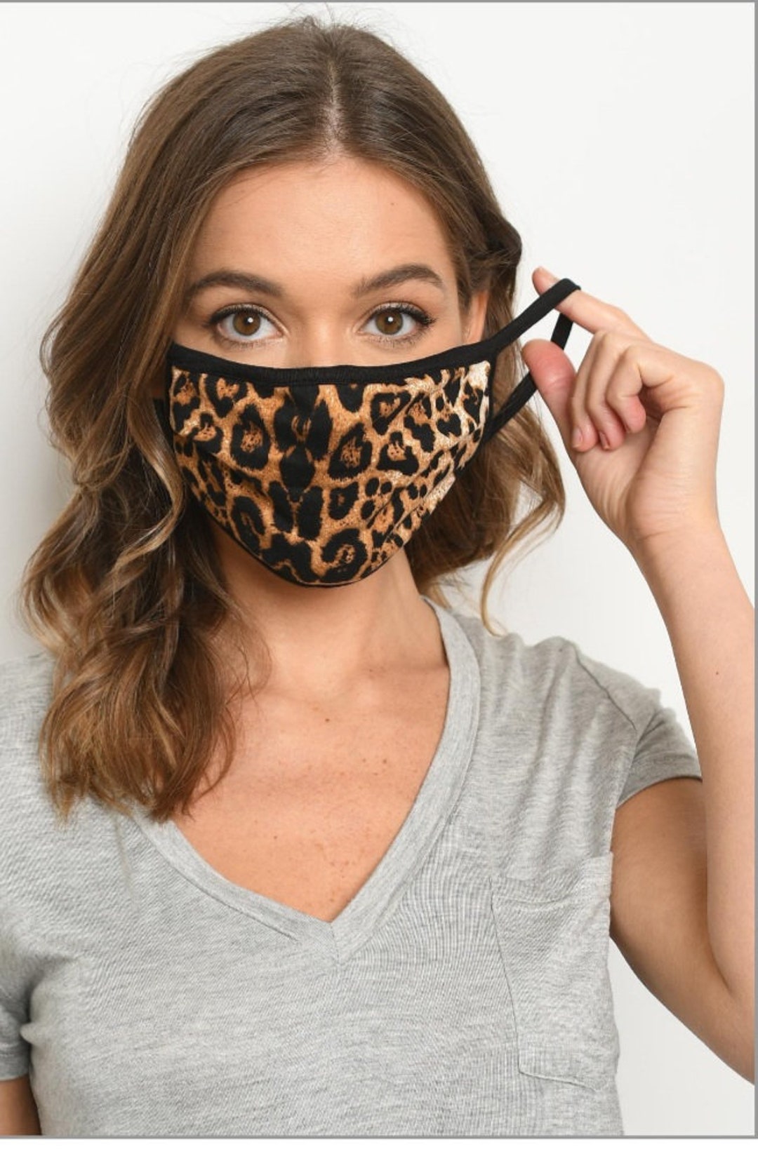 2 Layered Limited Stock Animal Print Masks Etsy