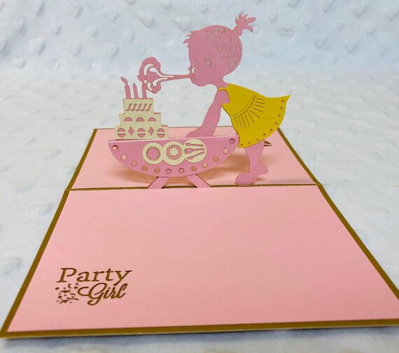 3d Pop Up Karte Babyparty Oder Geburtstagskarte Etsy