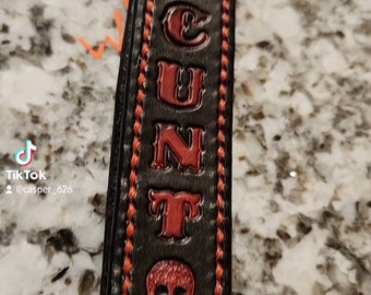 Custom Leather keychain