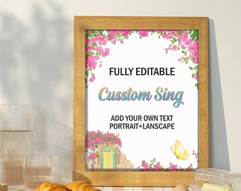 Encanto Birthday Custom Sign, Girl Party Decoration, Outdoor Yard Sign, Digital Editable Template Printable, Encanto Birthday Sign CBB1