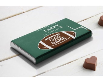 Football Candy Bar Wrappers, Football Chocolate Bar Labels, Football ...