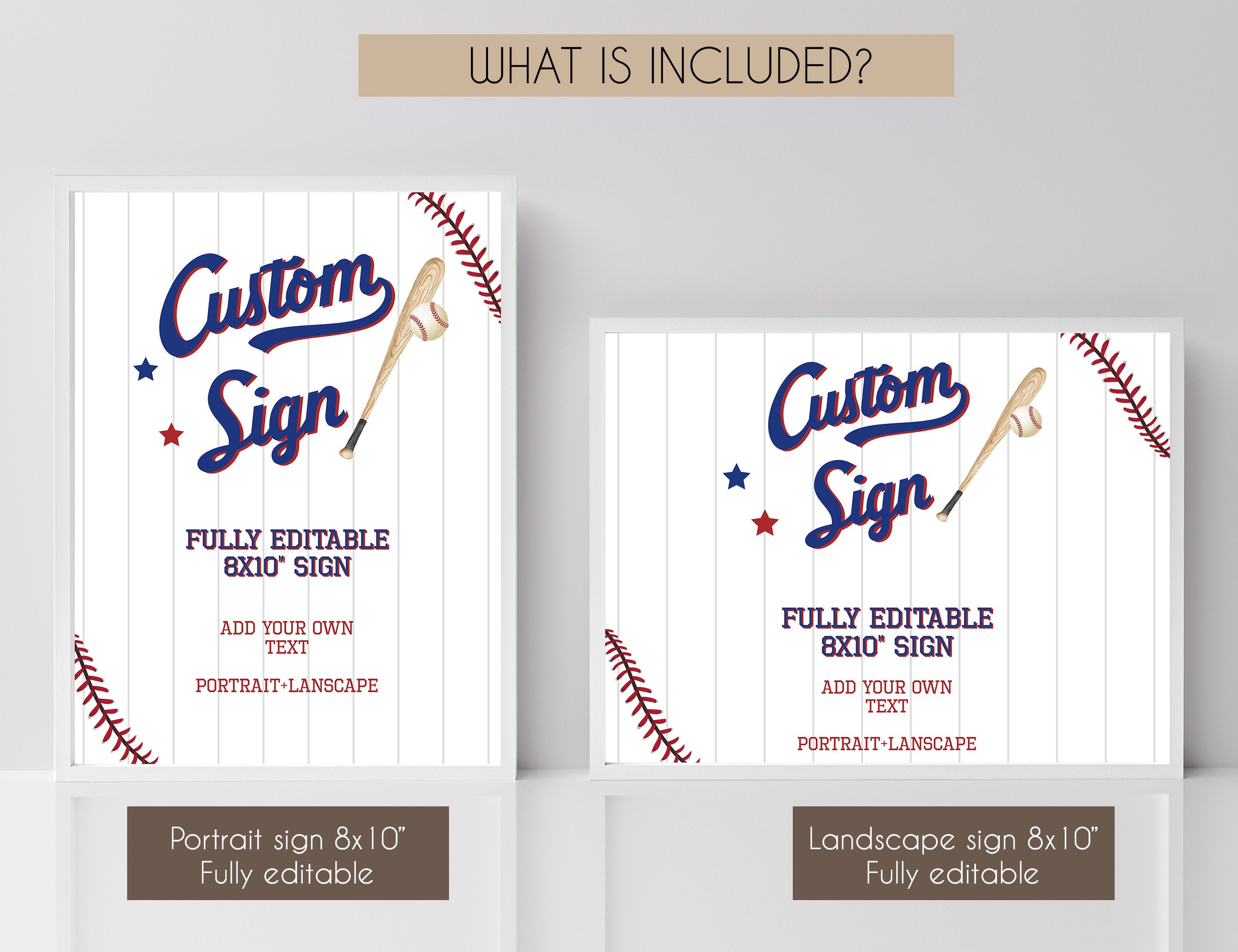 Rookie of the Year First Birthday Sign, Baseball 1st Birthday Custom ...