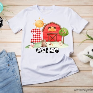 Farm Birthday Shirt, Birthday Party Shirt, Farm Birthday Party, Cow Birthday Party Shirts, Birthday Boy, Birthday girl, birthday shirt B001