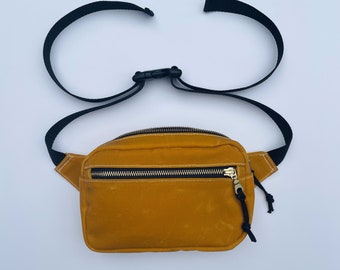 mustard fanny pack