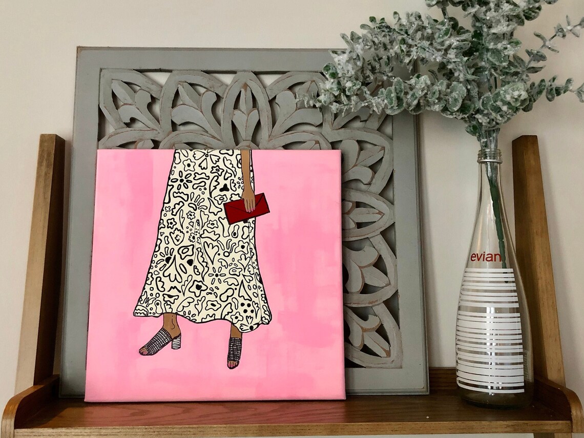 Fashion Wall Art Fashion Canvas Art Fashion Painting Canvas Etsy