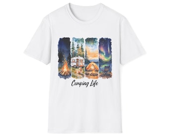 Camping Life Unisex T-Shirt, Nature Lover Tee, Outdoor Adventure Shirt, Gift for Camping Enthusiasts, Summer Activities Apparel