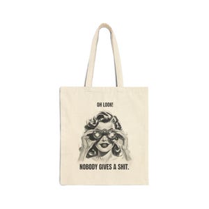 Sassy Cotton Canvas Tote Bag, Funny Grocery Bag, Shopping Tote, Eco-Friendly Bag, Gift for Her, Reusable Tote
