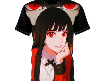 kakegurui Anime Charakter Grafik T-Shirt, Unisex Kurzarm T-Shirt, Cosplay Kleidung, Manga inspiriertes Geschenk, Geeky Mode, Fan Merchandise
