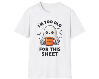 Lustiges Halloween Unisex T-Shirt, gruseliges grafisches T-Shirt, Kostümparty-Shirt, Süßes oder Saures Top, Spukurlaubskleidung