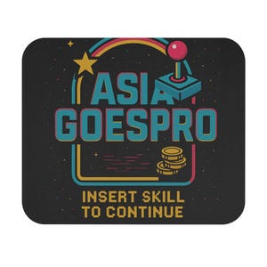AGP Game On Mouse Pad - Retro Gaming Design, Desk Accessory for Gamers, Gifts for Christmas, Birthdays, and Office