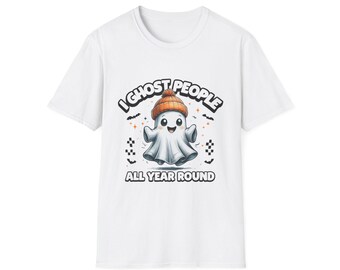Verspieltes Geist Liebhaber T-Shirt, süßes Halloween T-Shirt, ganzjähriges Geist T-Shirt, Unisex Grafik-Shirt, lustiges Geschenk für Freunde