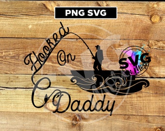 Download Hooked on daddy svg | Etsy
