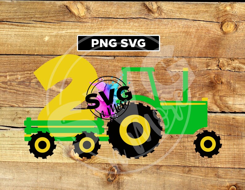 Download Tractor 2nd Birthday Kids Bbday Shirt Two SVG PNG Kid ...