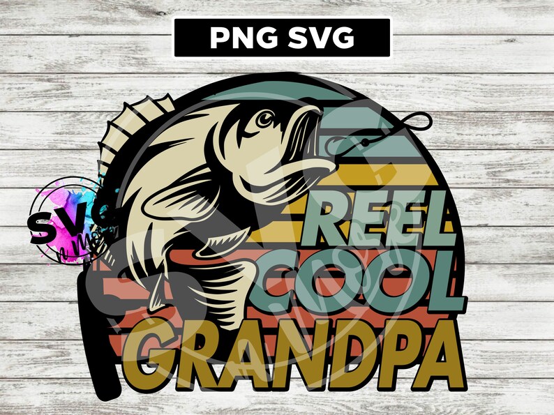 Download Reel Cool Grandpa Retro PNG SVG digital download ...