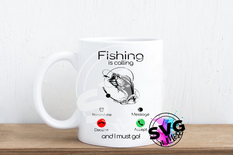 Download Fishing is calling and I Must Go SVG PNG angler fish HTV ...