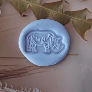 Timbro sigillo di cera di rinoceronte/Kit sigillo di cera di rinoceronte carino/Kit sigillo di cera di rinoceronte di forma irregolare/sigillatura di timbri di cera per inviti di nozze