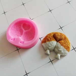 Welsh Corgi Bottom Silicone Mold: Cake, Soap, Candle Making