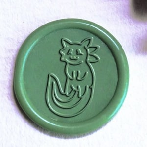 Timbro di ceralacca carino Axolotl/Kit di ceralacca Axolotl/Kit di ceralacca a forma di animale/Timbro di ceralacca regalo di compleanno