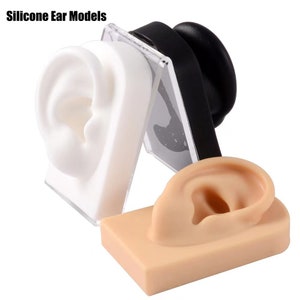 DIY Soft Ears Mould,Ears Displays for Acupuncture,Body jewelry Ears Prosthetic,Ears Mould/Colorful Ears mold