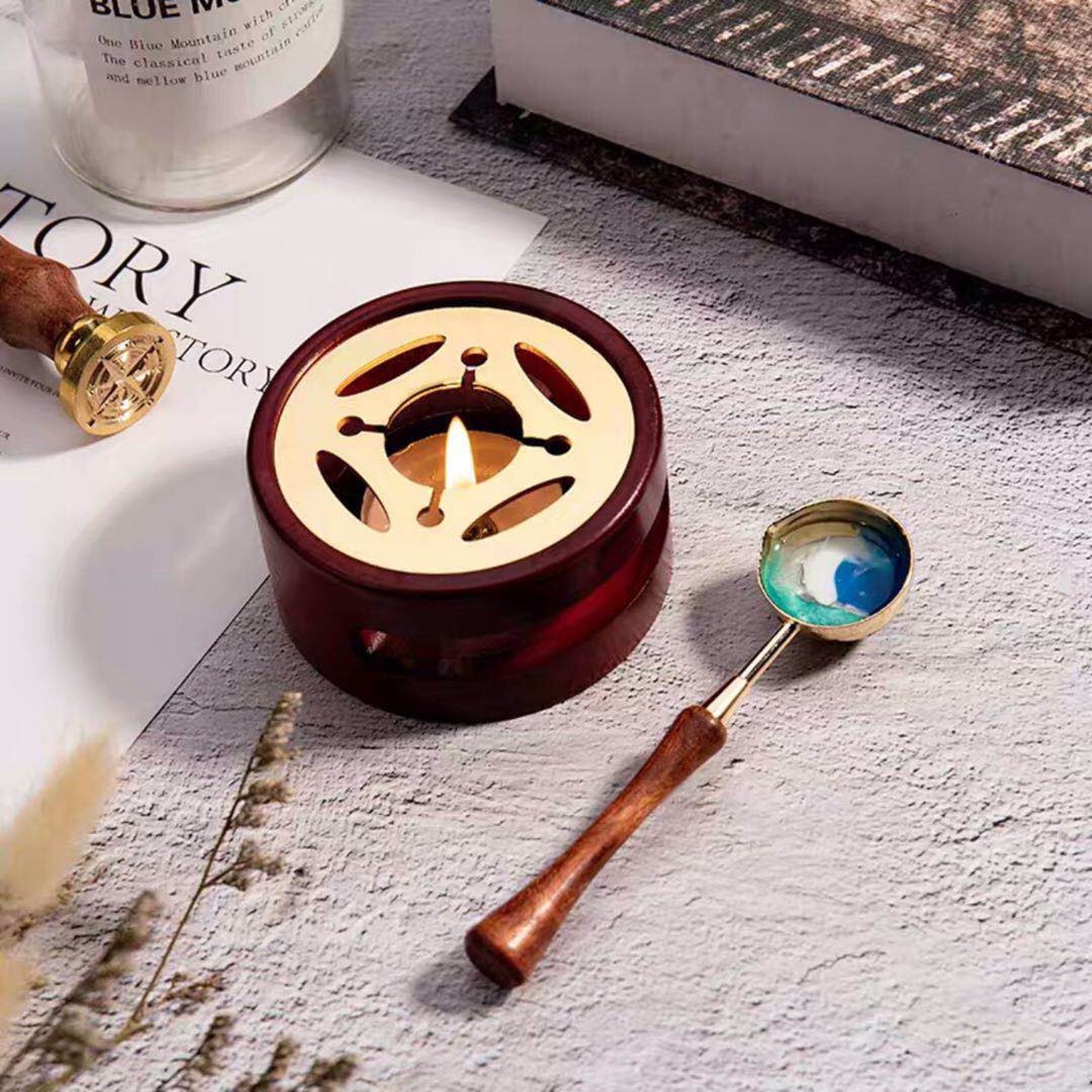 Brass Wax Sealing Stove /wooden Melting Furnace Tool Stove Etsy