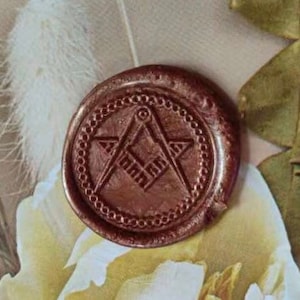 Masonic Freemasons Wachs Siegel Stempel / Freimaurer Wachs Siegel Set / Geburtstagsgeschenk Wachs Siegelset
