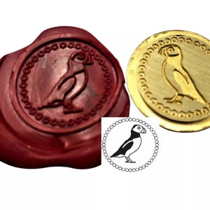 Timbro di ceralacca Puffin Bird/Kit di sigillatura in cera Puffin Bird/Sigillatura timbro di cera Puffin/Sigillatura timbro di cera regalo di compleanno
