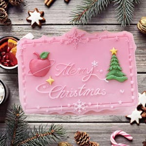 Sello de cera de árbol de Navidad y manzana: Kit de sellado de cera de copo de nieve