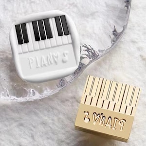 Timbro in ceralacca multilivello a forma di tasto di pianoforte/Kit di sigillatura in ceralacca per tasti/Kit di sigillatura in ceralacca per regali di compleanno/Kit di sigilli per buste/Set di scatole di timbri in cera personalizzati