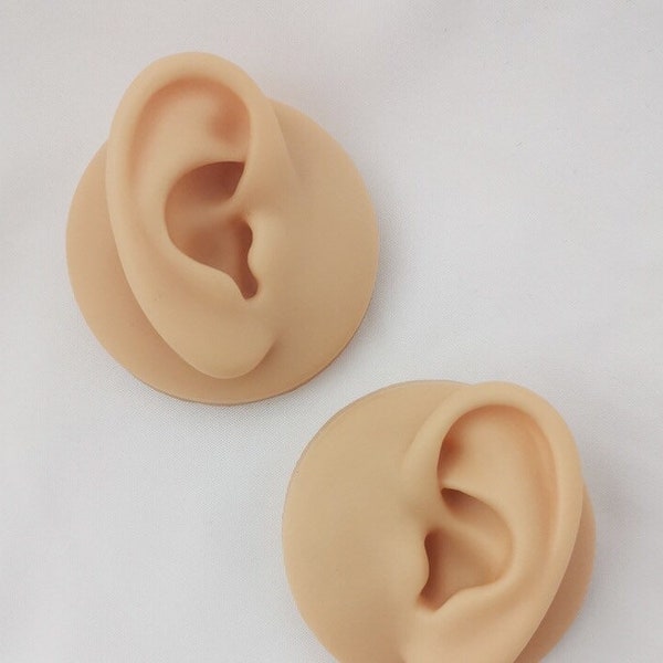 DIY Soft Ears Mould,Ears Displays for Acupuncture,Body jewelry Ears Prosthetic,Ears Resin Mould