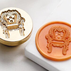 European Style Chair Wachssiegel-Stempel/Stuhlwachssiegel-Kit/Umschlagsiegel-Wachsstempel