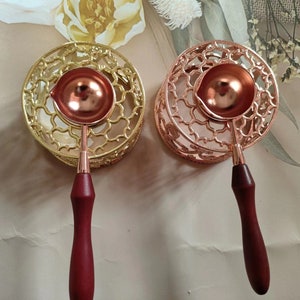 Gold Bird Nest Wax stufa sigillante / Rose Gold Birds Nest melting furnace strumento stufa / ottone cera cucchiaio e stufa / cera cera stufa